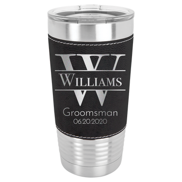 Custom Monogram Groomsmen Tumbler Gift